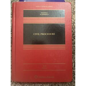 Civil Procedure 10th Edition Yeazell Schwartz Aspen Casebook Law Textbook 2019